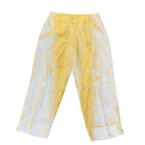 ⭐️ TSUNAMI Linen Blend Capri Pull On Pants Floral
